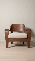 Walnut Statement Lounge Chair