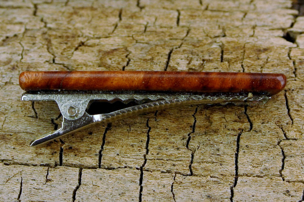 Custom Engraved Wood Hair Clip - 1 3/4" - Choose Wood Type