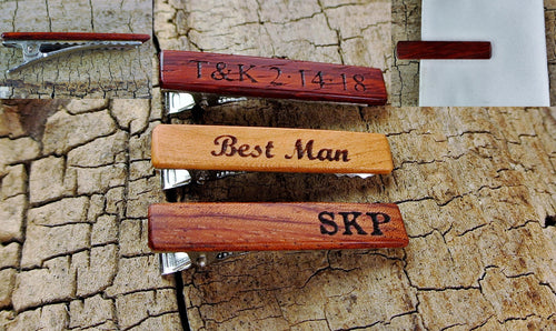 Custom Engraved Wood Hair Clip - 1 3/4" - Choose Wood Type