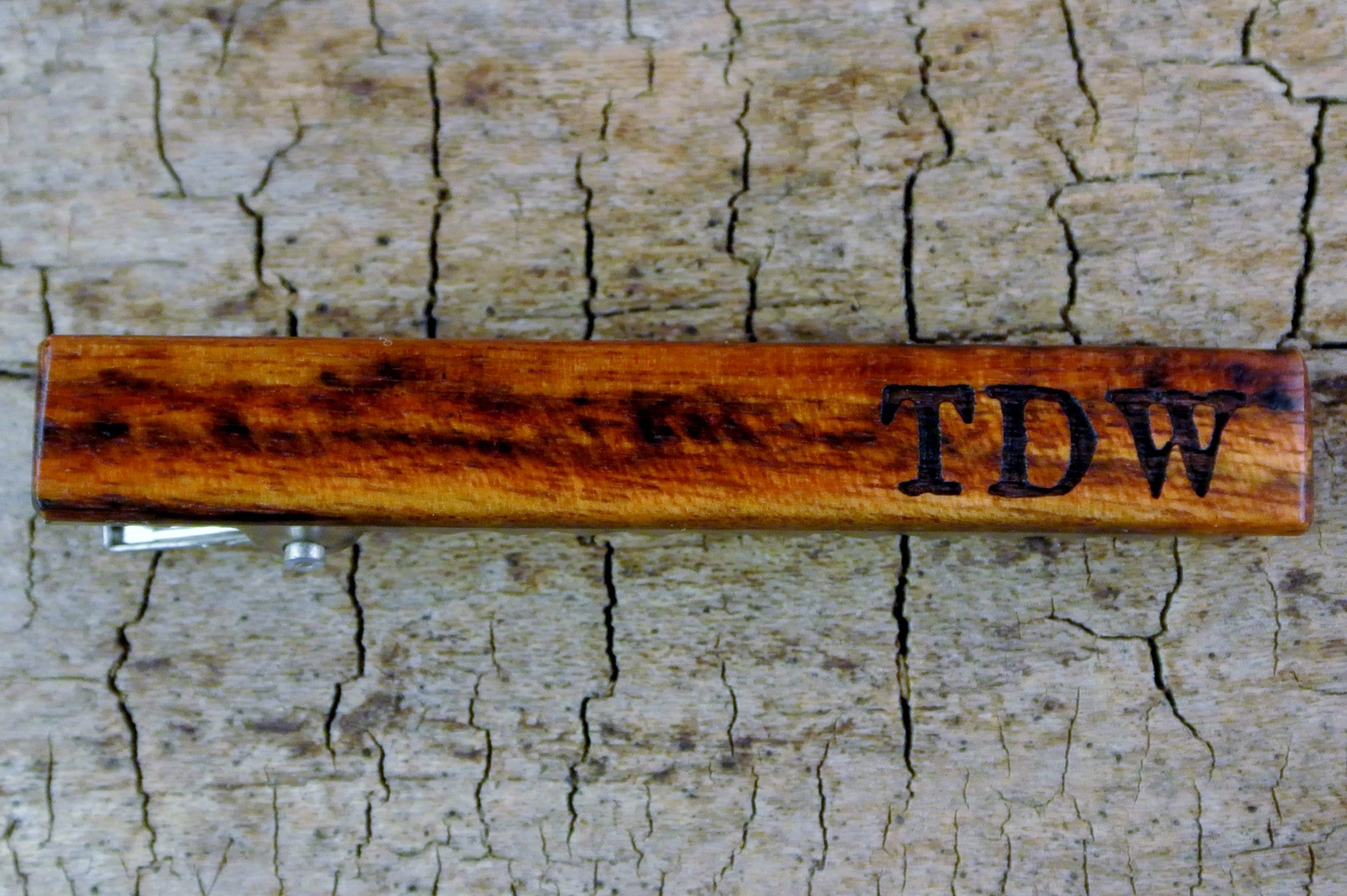 Custom Engraved Wood Hair Clip - Personalized Gift - 2 1/4 long