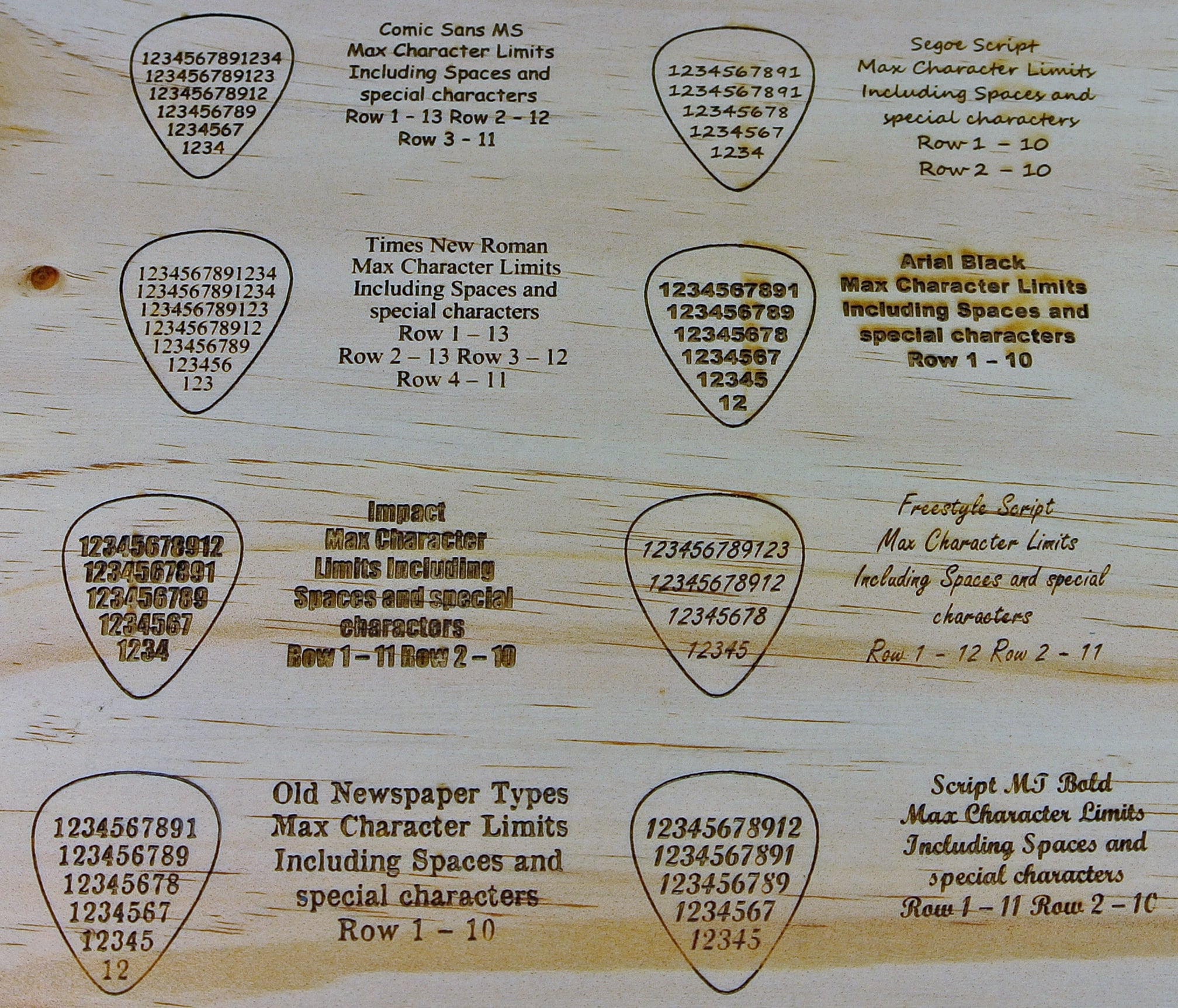 Rare Wood Guitar Pick: Personalized Engraving - One Pick