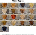 Custom Engraved Wood Guitar Pick Box: Magnetic Closure - Can hold up to 5 Picks
