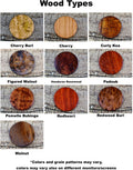 Engraved Wood Pendant Necklace: Personalized Circle Pendant, Adjustable