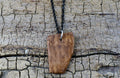 Handmade Bimble Box Burl Wood Pendant Necklace - 18 inch Chain