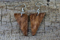 Handmade Burl Wood Earrings: Rare Bimble Box Burl