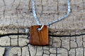 Sheoak Burl Wood Pendant Necklace: Handmade Australian Wood, 20 inch Chain
