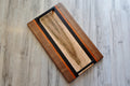 Handcrafted Multi-Wood Charcuterie Board: Walnut, Padauk, Wenge, Birdseye Maple