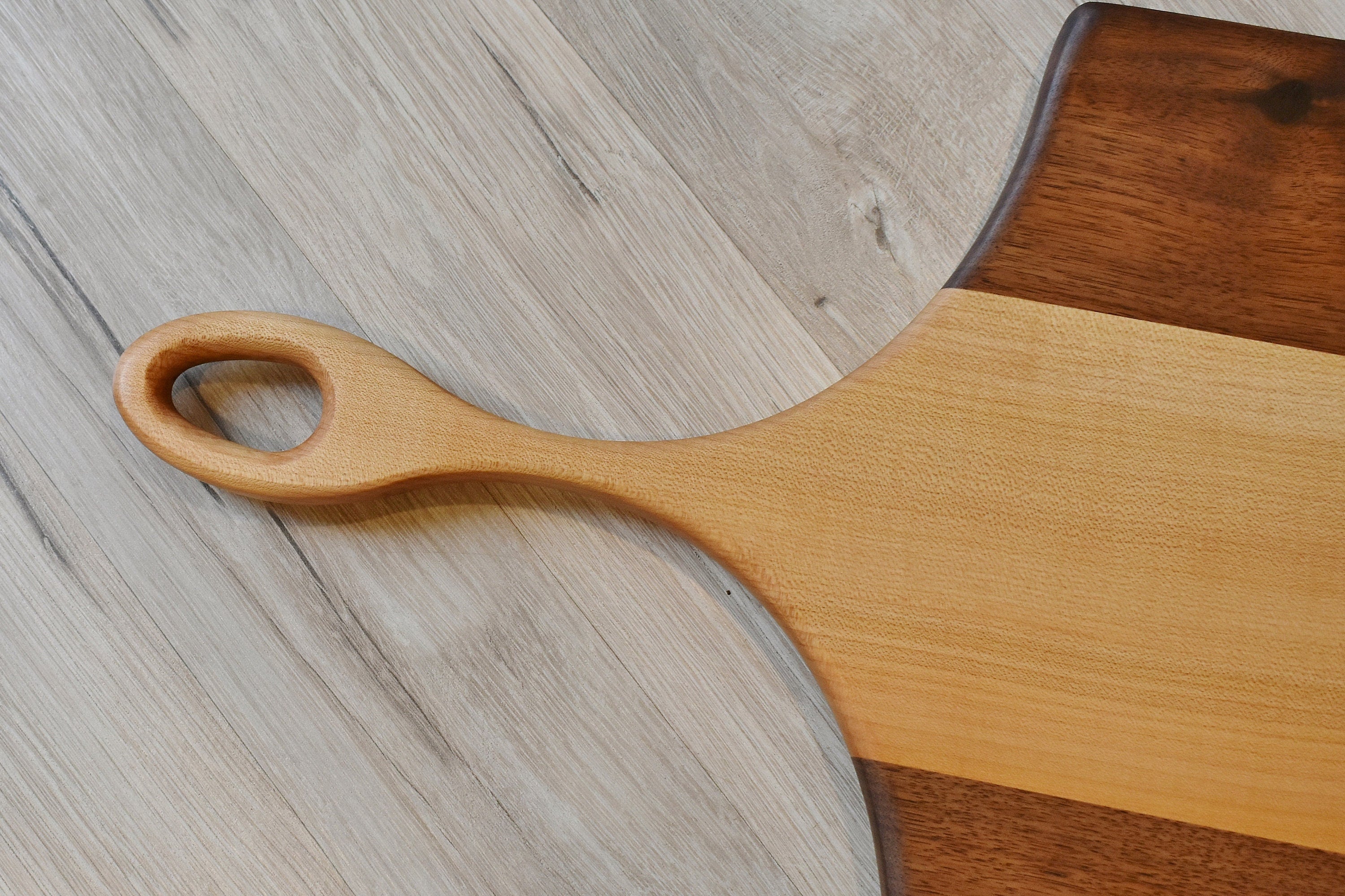 Handcrafted Walnut Maple Charcuterie Board: Long Serving Board (12x30 inches)