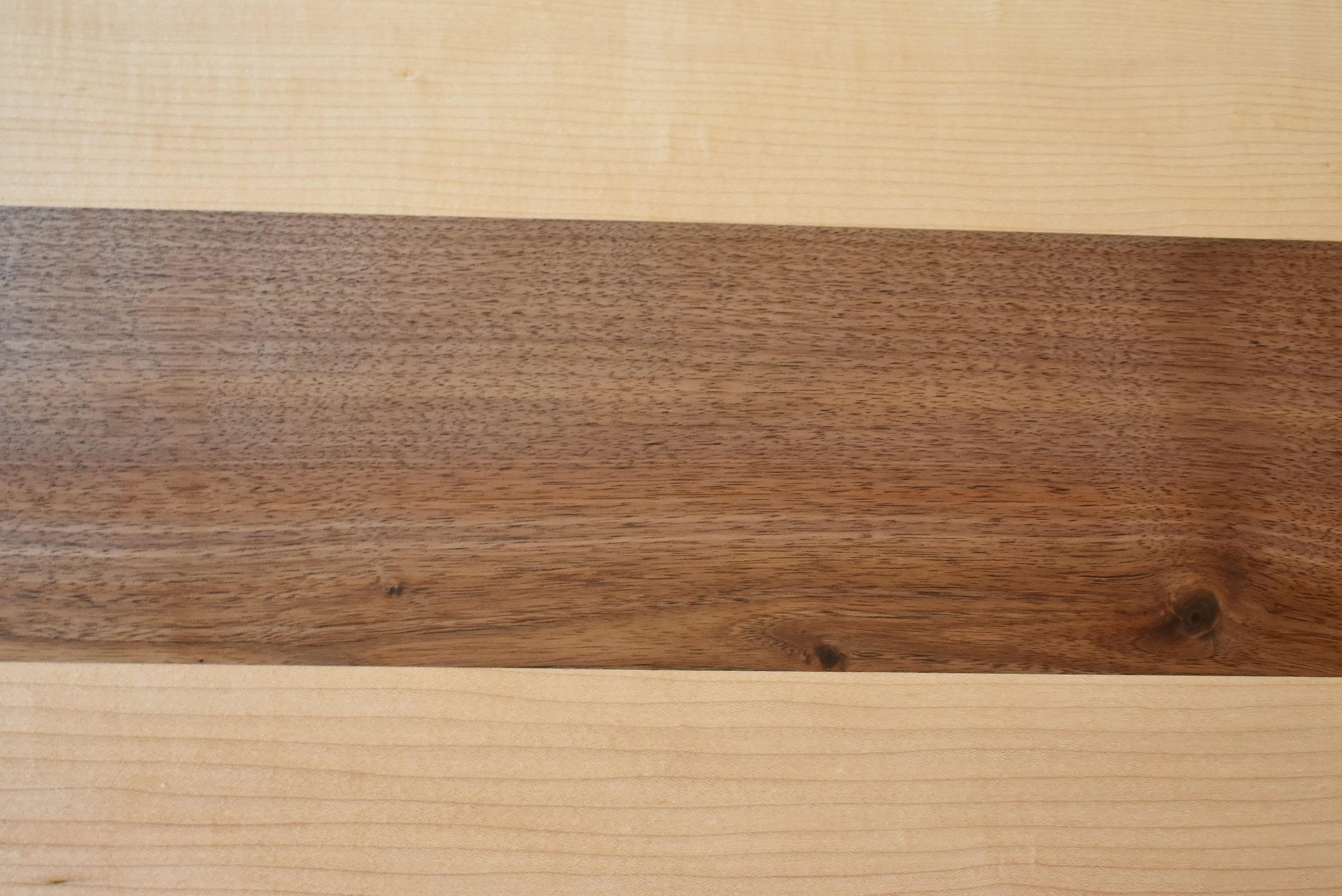 Handcrafted Maple Walnut Charcuterie Board: Long Serving Tray (12x31 Inches)