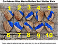 Handmade Mallee Burl and Resin Guitar Pick