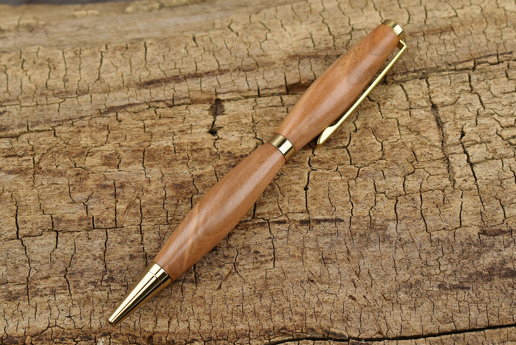Applewood Twist Pen with 24kt Gold Finish