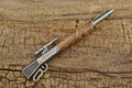 Satinwood Burl Rifle Pen: Hand Carved Lever Action Click Pen