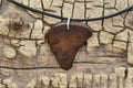 Handmade Walnut Burl Wood Pendant Necklace - Adjustable 18-20 inch