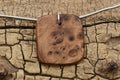 Red Elm Burl Pendant Necklace: Handmade Wood Jewelry, 24 inch Chain