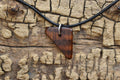 Handmade Snakewood Wood Pendant Necklace: Adjustable Rare Wood Jewelry