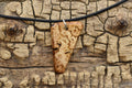 Handmade Hickory Burl Wood Pendant Necklace: Adjustable Length