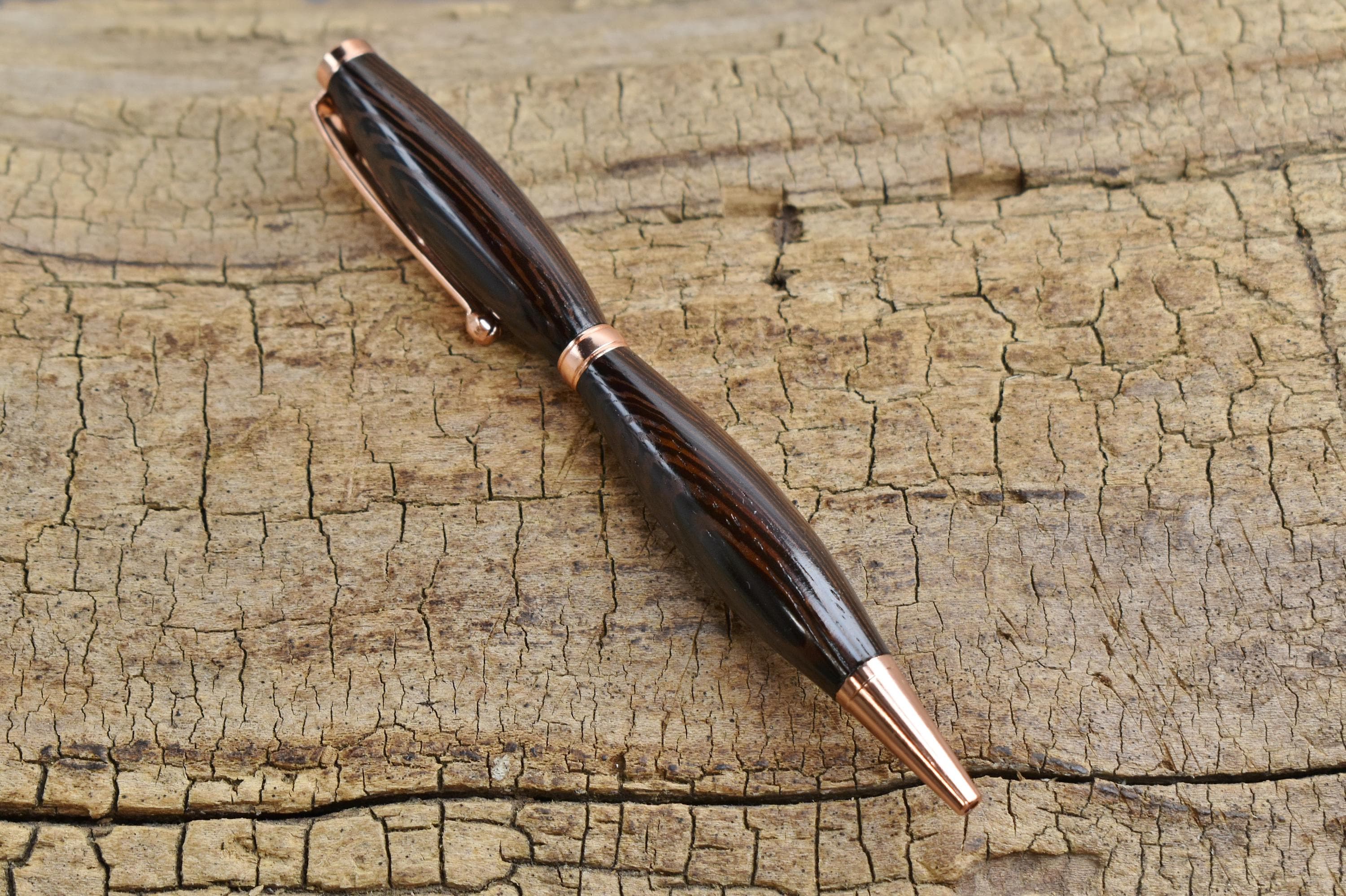 African Wenge Wood Pen with Copper Finish