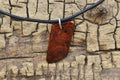 Handmade Amboyna Burl Wood Pendant Necklace: Adjustable 18-20 inch