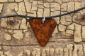 Handmade Snakewood Pendant Necklace: Rare Wood, Adjustable Length