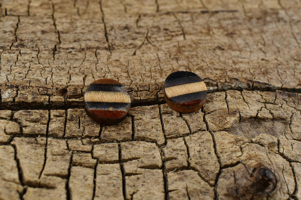 Handmade Resin Wood Studs - 1/2 Inch Diameter