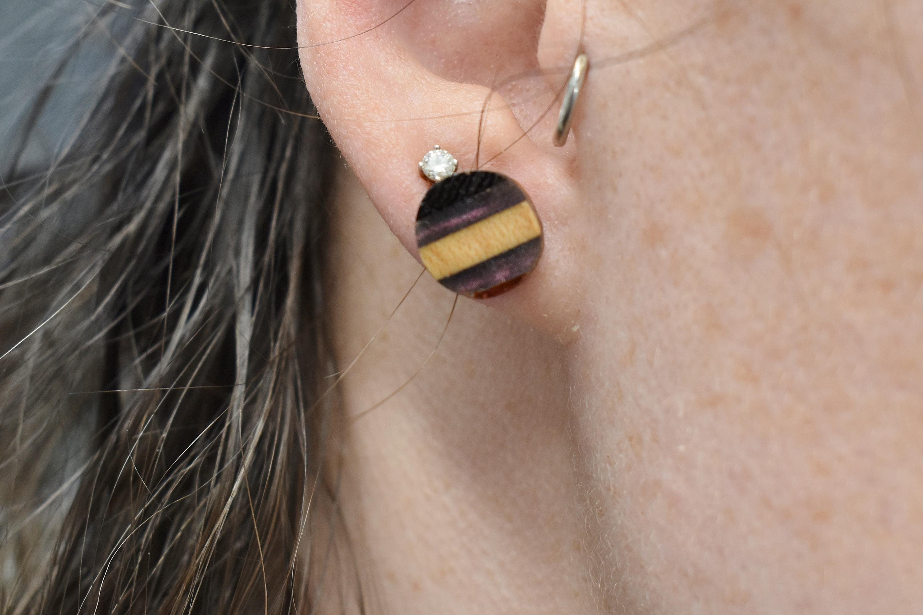 Handmade Resin Wood Studs - 1/2 Inch Diameter