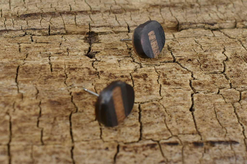 Handmade Resin Wood Studs - 1/2 Inch Diameter