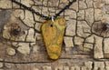 Cheesewood Burl Wood Pendant Necklace - Handmade with 18 inch Chain