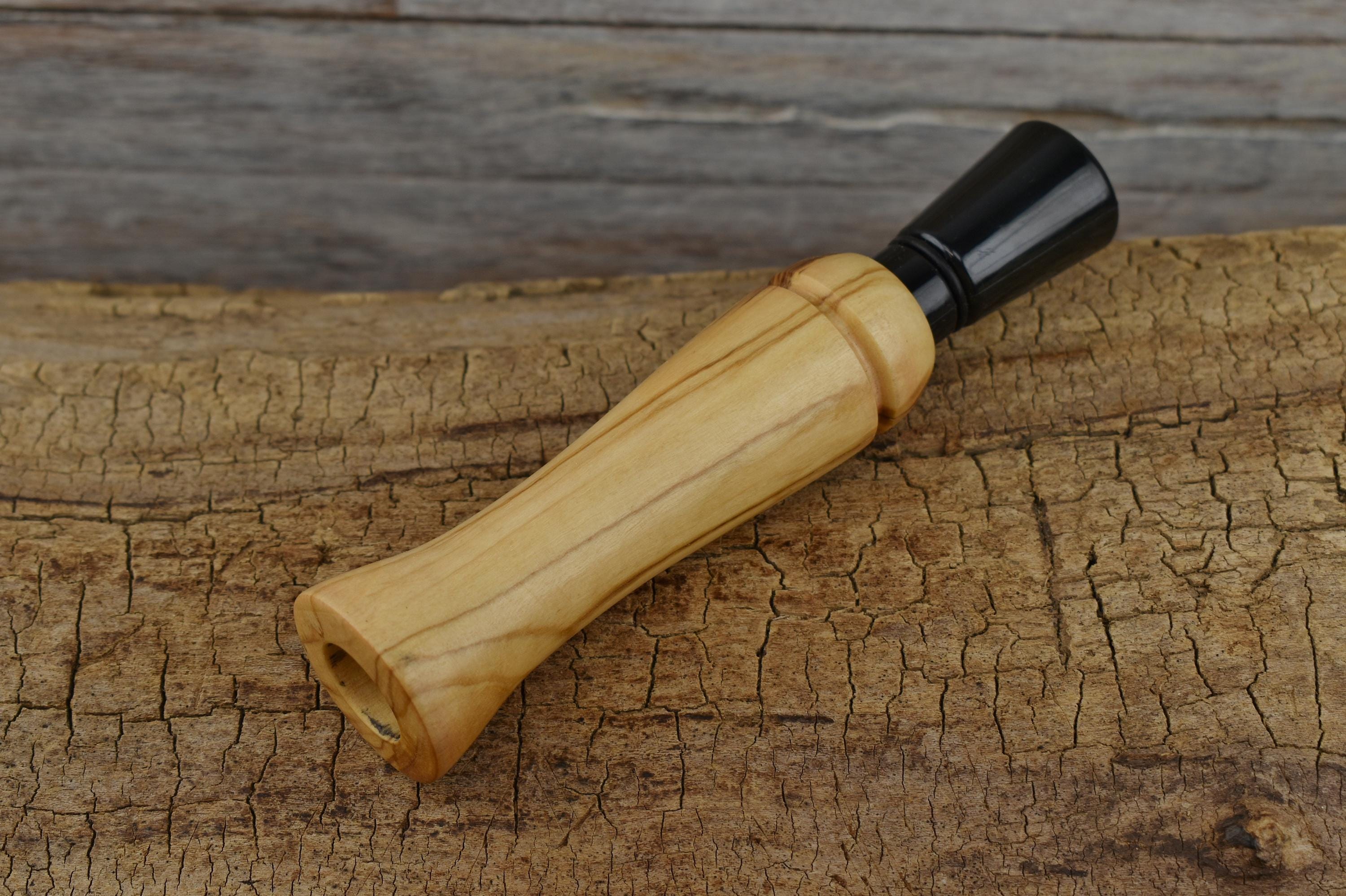 Italian Olivewood Duck Call - Arkansas Magnum Single Reed