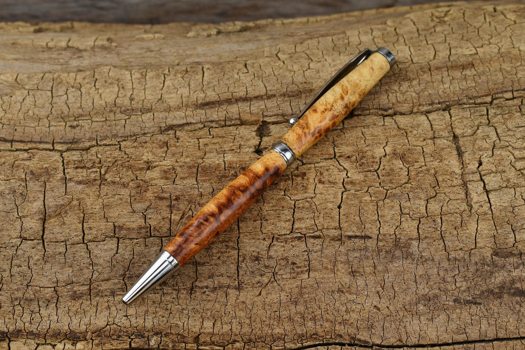 Rare Southeast Asian Afzelia Burl Wood Pen - Wooden Pen - Groomsmen Gift - Father's Day Gift - Wedding Gift - Graduation Gift