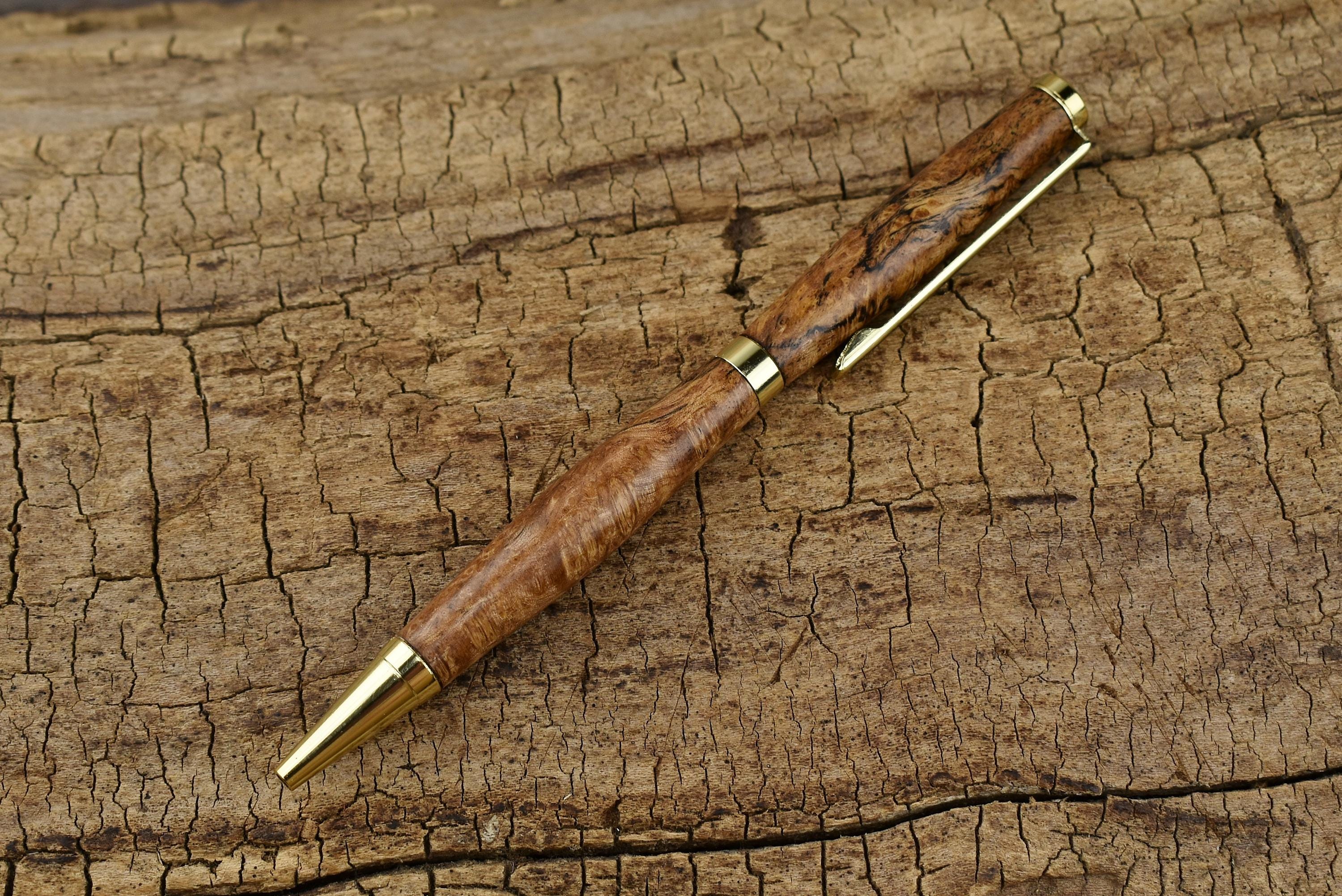 Rare Southeast Asian Satinwood Burl Wood Pen - Wooden Pen - Groomsmen Gift - Father's Day Gift - Wedding Gift - Graduation Gift