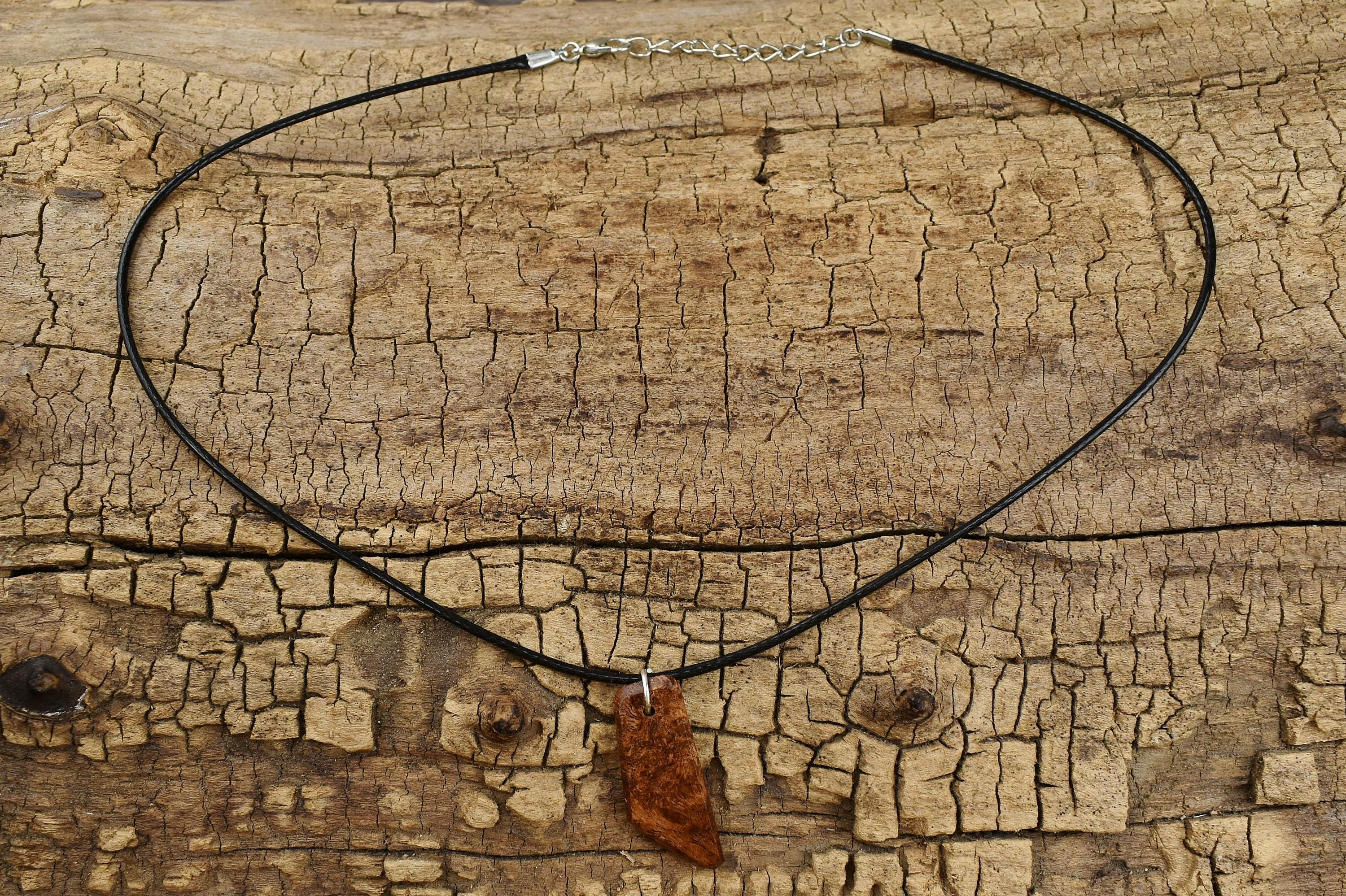 Mesquite Burl Wood Pendant Necklace - Handmade Wood Pendant - Rare Wood Necklace - 1 Wood Pendant - 18-20inch Adjustable