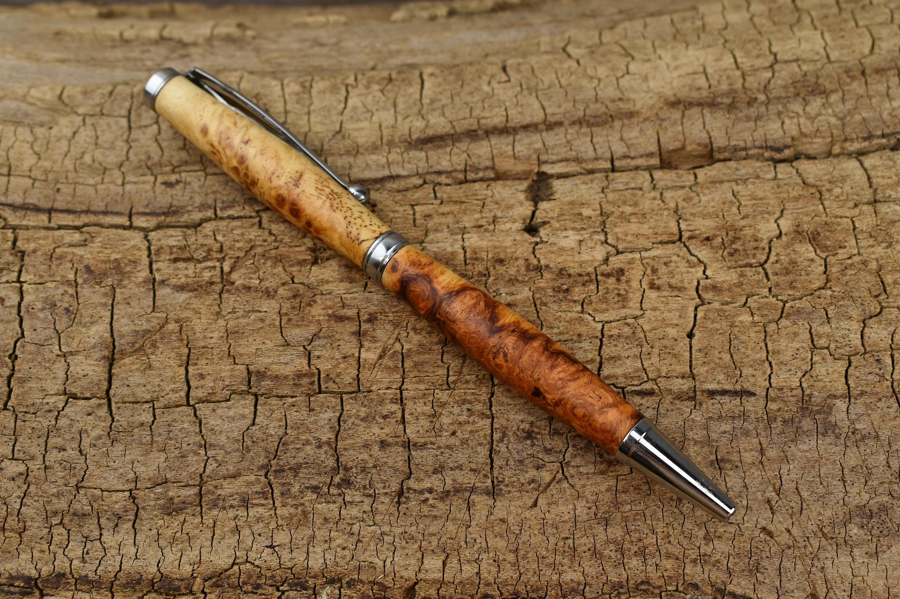 Rare Southeast Asian Afzelia Burl Wood Pen - Wooden Pen - Groomsmen Gift - Father's Day Gift - Wedding Gift - Graduation Gift