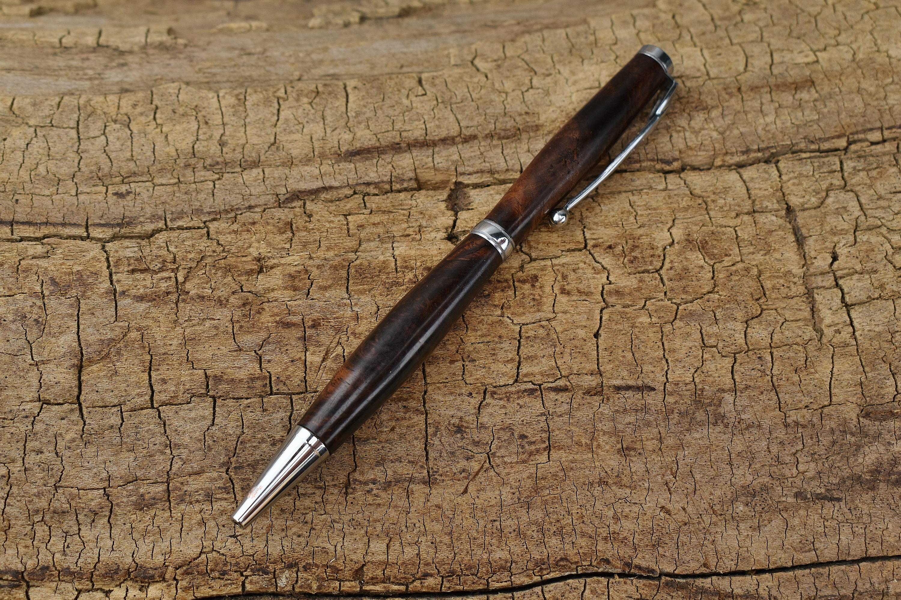 Rare Honduran Rosewood Burl Wood Pen - Wooden Pen - Groomsmen Gift - Father's Day Gift - Wedding Gift - Graduation Gift