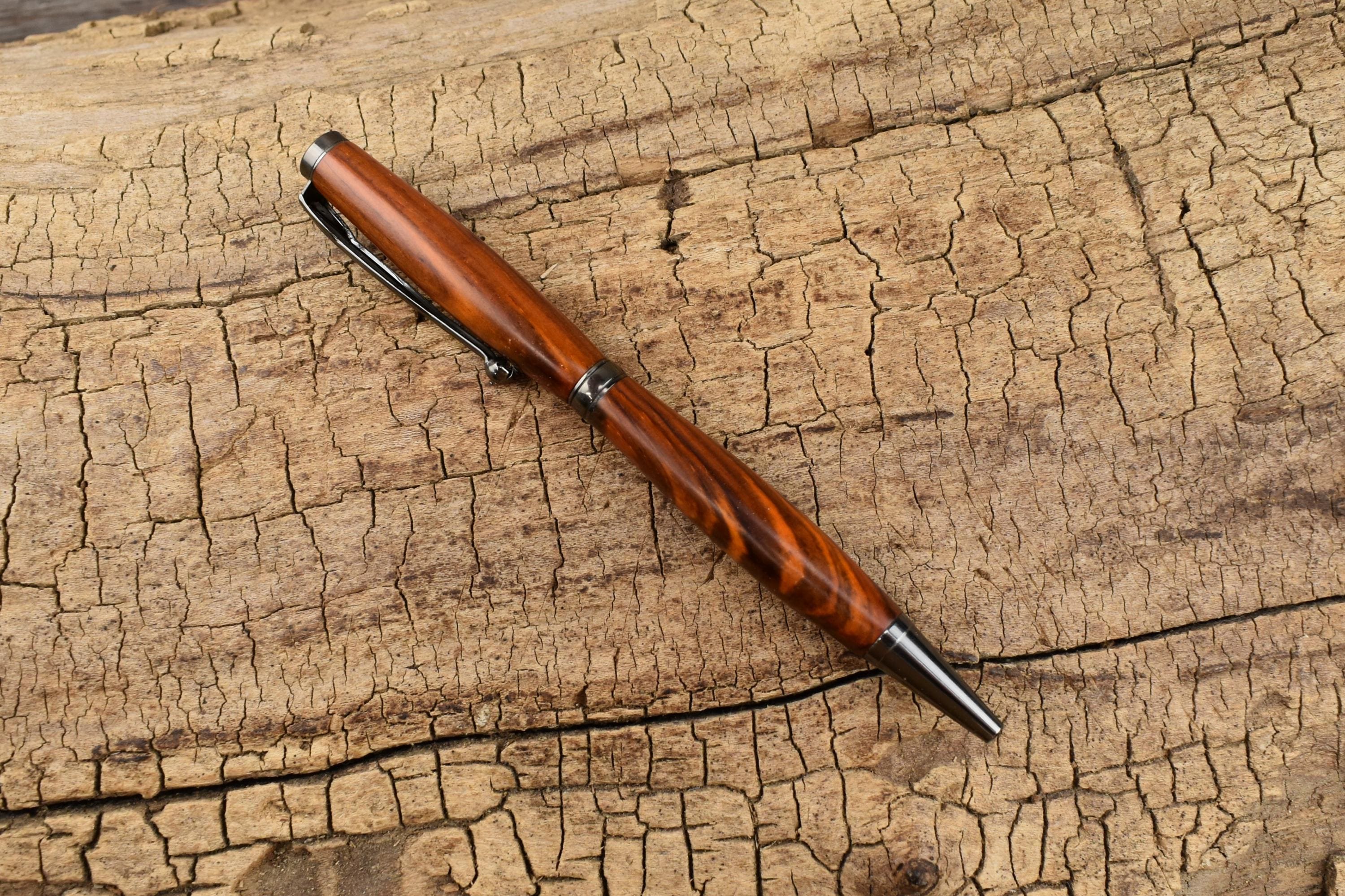 Hand-Turned Cocobolo Wooden Pen  Luxury Gift for Groomsmen, Father's Day, Graduation, or Wedding