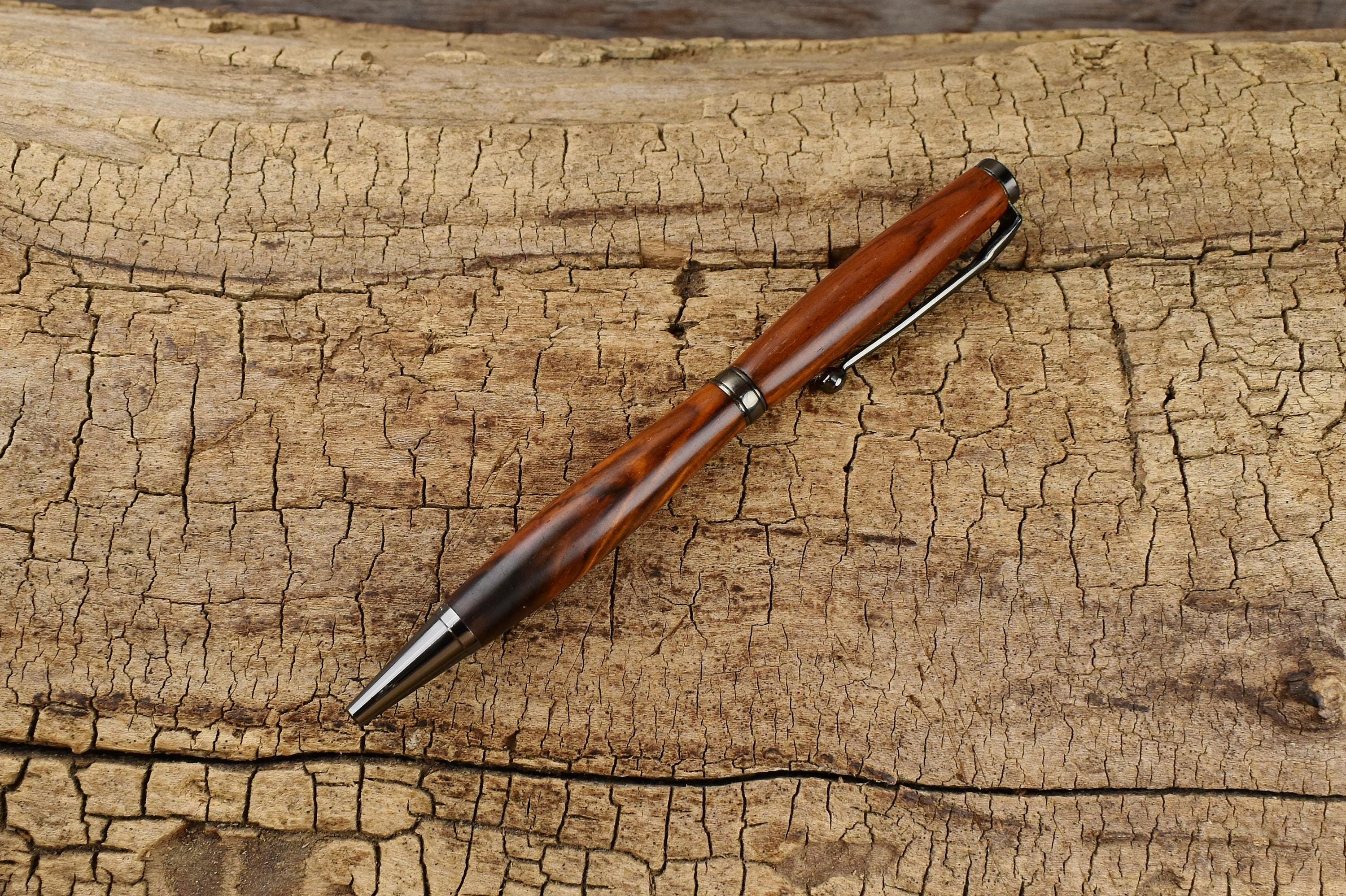 Hand-Turned Cocobolo Wooden Pen  Luxury Gift for Groomsmen, Father's Day, Graduation, or Wedding