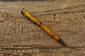 Dyed Yellow Curly Maple Wood Pen - Luxury Gift for Groomsmen, Father's Day, Graduation, or Wedding