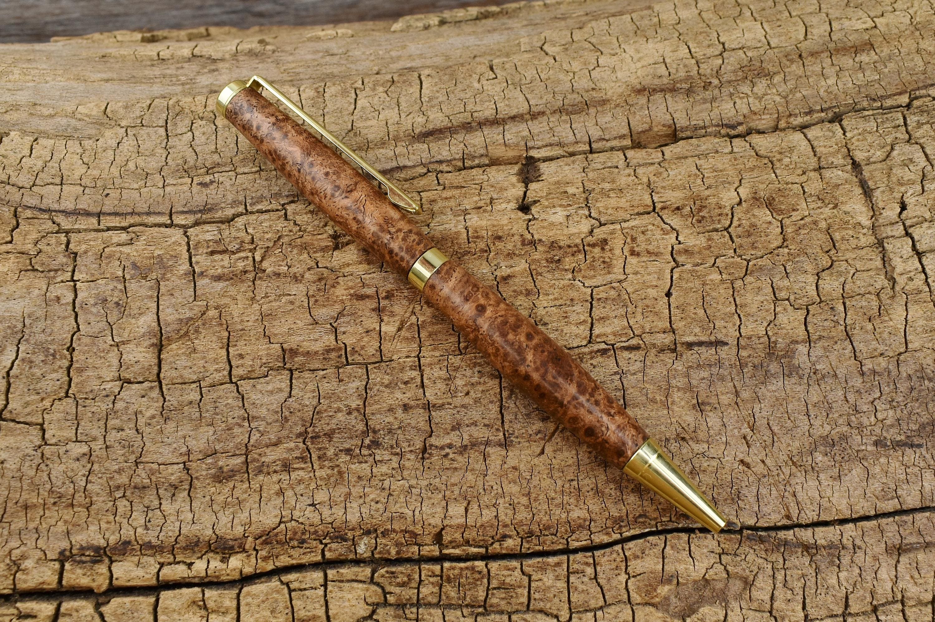 Rare Mesquite Burl Wood Pen - Luxury Gift for Groomsmen, Father's Day, Graduation, or Wedding