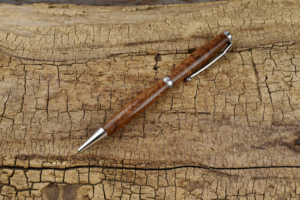 Rare Australian Brown Mallee Burl Wood Pen -Luxury Gift for Groomsmen, Father's Day, Graduation, or Wedding