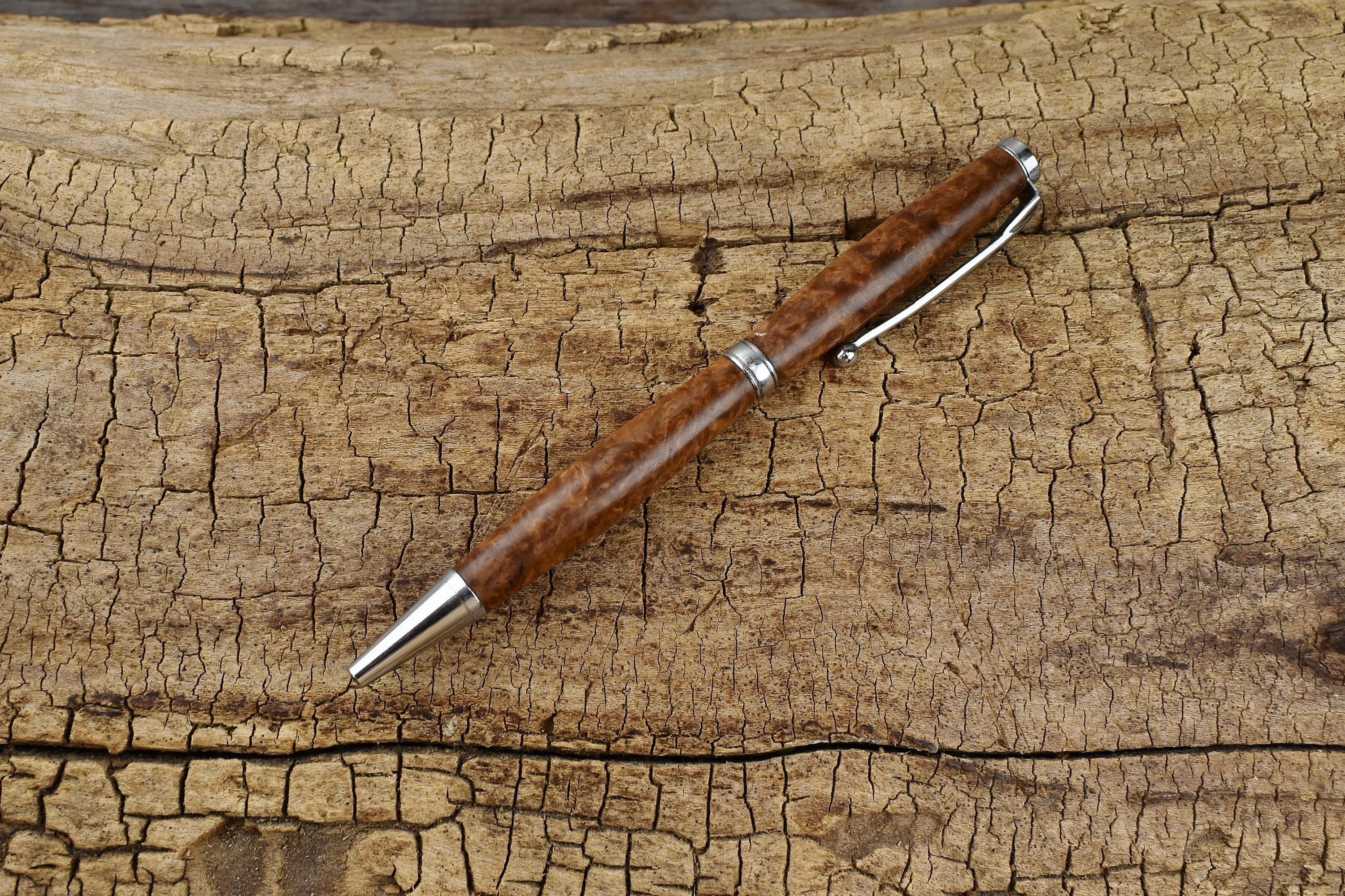 Rare Australian Brown Mallee Burl Wood Pen -Luxury Gift for Groomsmen, Father's Day, Graduation, or Wedding