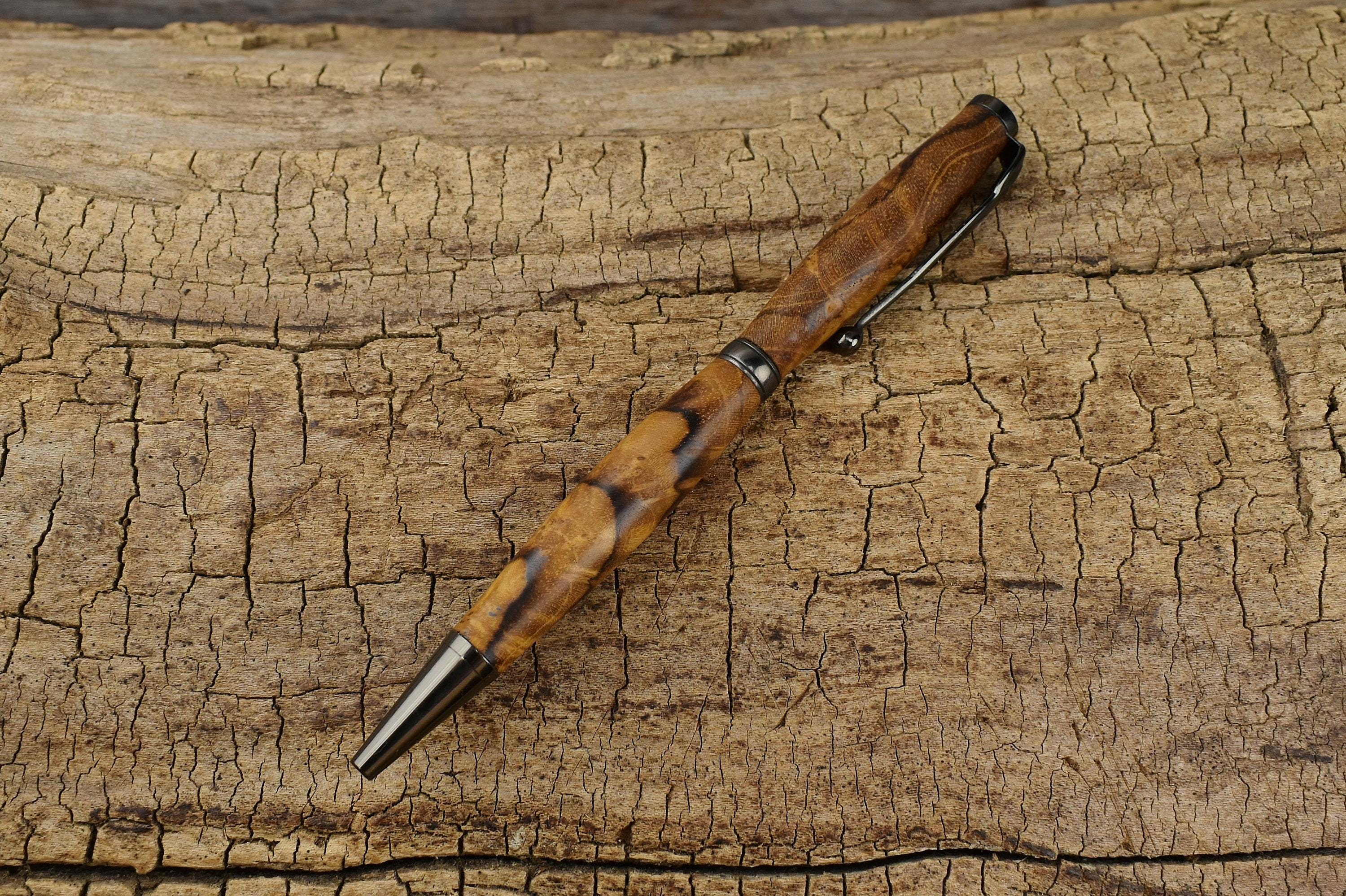 Rare Indonesian Teak Burl Wood Pen  Luxury Gift for Groomsmen, Father's Day, Graduation, or Wedding
